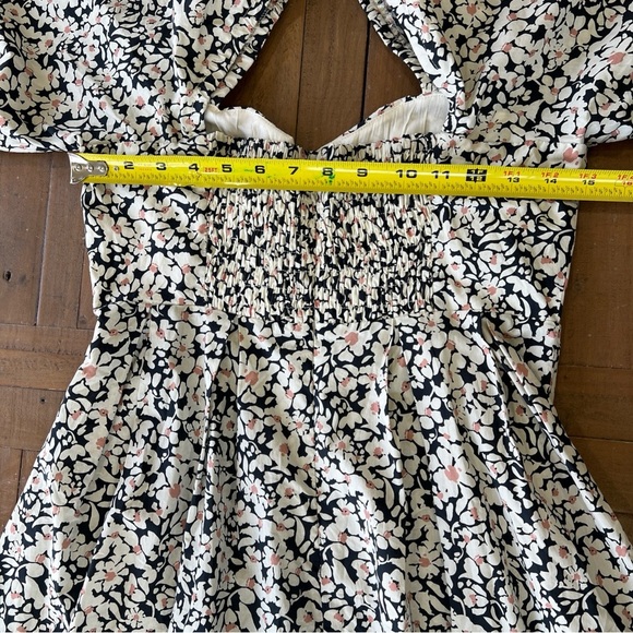 Anthropologie Greylin Floral Square Neck Puff Sleeve Empire Waist Dress Small - Picture 11 of 11